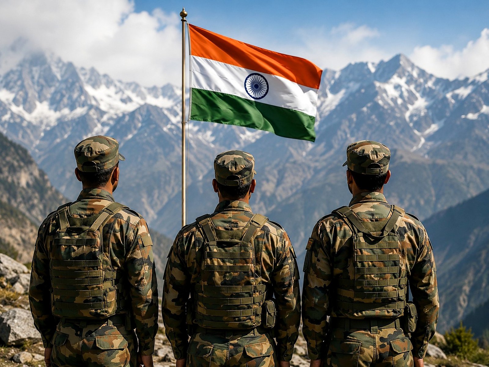 Indian defence aspirants illustration