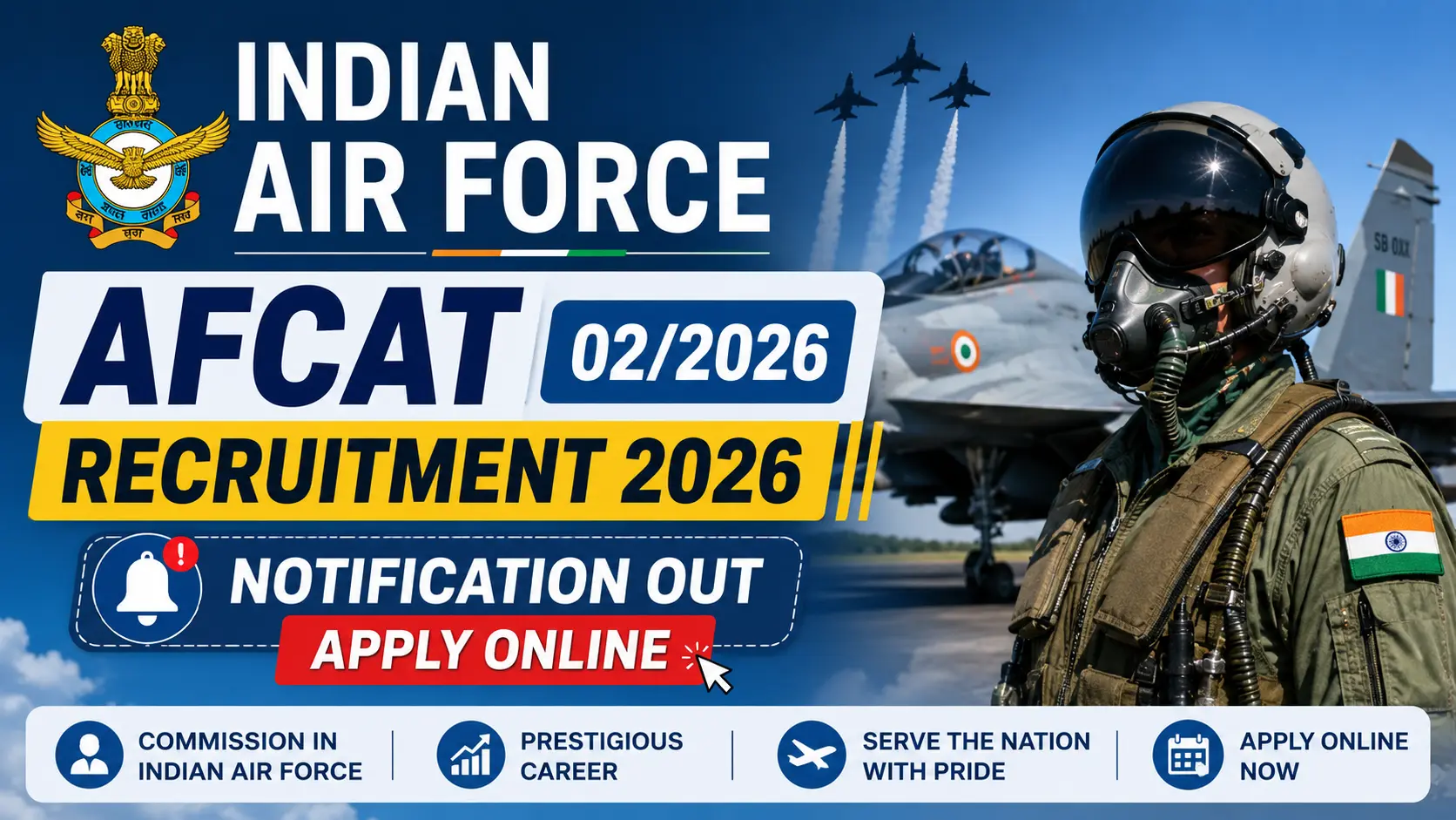 Indian Air Force AFCAT 02/2026 Recruitment 2026, sarkari job, sarkari result, sarkarijob, sarkariexam, sarkari naukari, sarkarijobfind, sarkari job find